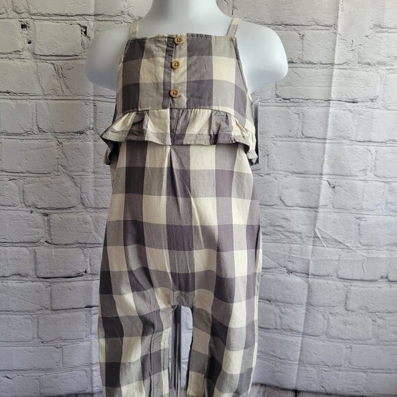 Baby Girl Carter's Gingham Linen Jumpsuit - Picture 1 of 6